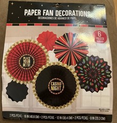 Amscan Casino Decorating Kit Party Supplies Set. Free Shipping 4 Pieces