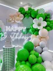 120pcs 5 inch Green Balloons, Small Green Latex Party Balloons Helium Quality…