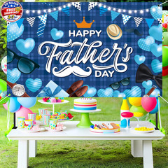 Happy Fathers Day Banner Decorations 70.9×45.3in Extra Large Size Father’s Day B