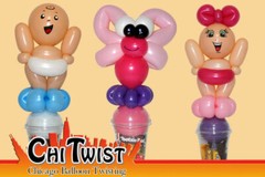 Baby Shower Balloons Party Decor Twisting Supply Dark Skin Infant Qualatex 11″