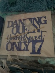 Dancing Queen Disco 17th Birthday Party Decoration Set Blue Silver Teal