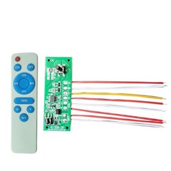 Solar Garden bright Circuit Board with Remote Control for Dual White Yellow LEDs