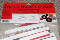 Rock On Heavy Metal Themed Party Printed Paper Fan Assortment Decoration 6 Fans