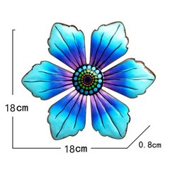 15 X 15 Cm Decoration Yellow Art Blue Decor Flower For Garden Green Home