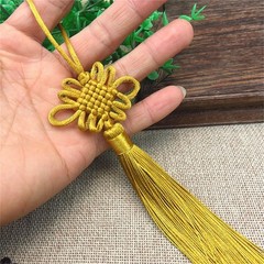 Chinese Knot with Tassels Handmade Chinese Knotting Cord for Home Decorations