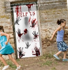2 Piece Halloween Door Decorations – Halloween Party Supplies- Haunted House 🩸