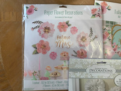 Bridal Shower Wall Table Flower Decorations