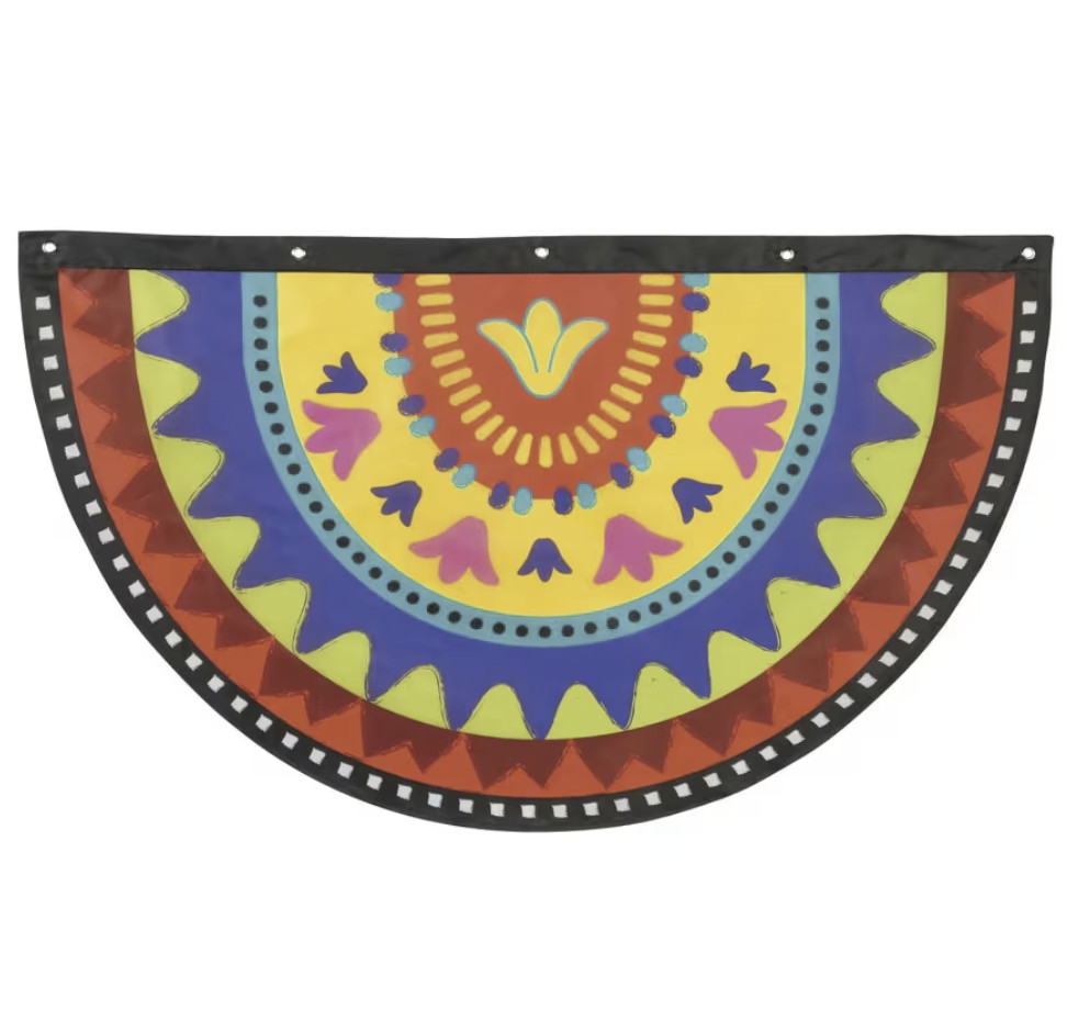 39×23 Cloth Fiesta Bunting, Colorful Party Banner Decoration for Festivals