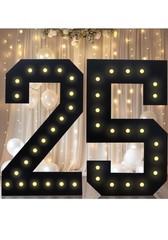 4FT Marquee Light Up # 25 LED Foam Board Birthday Anniversary Party Decoration