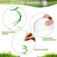 48Pcs Golf Party Decorations Hanging Swirls Golf Theme Party Supplies Birthda…