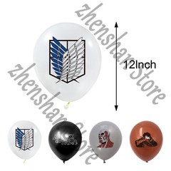 Attack On Titan Party Supplies Birthday Set Balloons Cake Toppers Banner Decor
