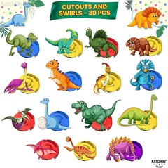 KatchOn, Hanging Dinosaur Decorations for Birthday Party – 42 Pieces
