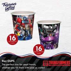 Transformers Party Supplies Set for 32 Guests – Birthday Dinnerware Plates, Napk