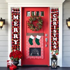 71 x 12 Inches Christmas Lighted Banner for Doorway Porch Yard, “MERRY” and “…
