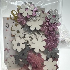 400 Pcs Sweet 16 Table Confetti – Silver Purple Flowers Gold 16 Glitter Birthday