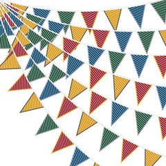 32 Ft Wizard Party Decorations Magical Triangle Flags Wizard Banners Magic Fabri