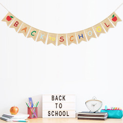 Back to School Decorations Banner First Day of School Decorations | Burlap Back