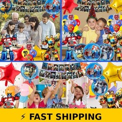Transformers Party Supplies – Optimus Prime Decorations Set