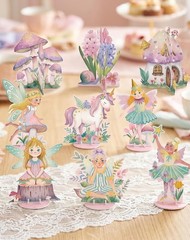 Fairy Party Decorations Happy Birthday Banner & Centerpieces Set NEW