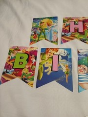 PETER PAN Happy Birthday Party Supplies Banner Cake Topper Cupcake Toppers