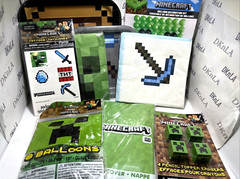 «Minecraft» Birthday Party Supplies, Napkins, Plates, Balloons, Tablecovrers and