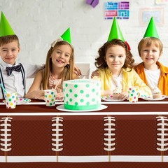 Football Party Tablecloths – 2 Pack Disposable Plastic for Themed Celebrations