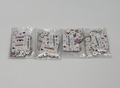 400 Pcs Sweet 16 Table Confetti – Silver Purple Flowers Gold 16 Glitter Birthday