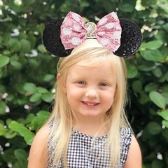 Mouse Ears Birthday Headband – 2nd Birthday Party Pink Headband