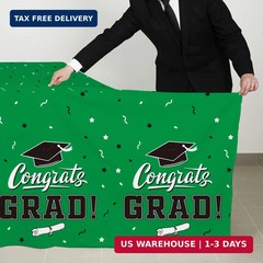 Gatherfun Graduation Party Decorations, Gongrats Grad Tablecover for Graduation
