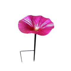 Sturdy Iron Flower Shaped Bird Feeder Bath for Garden Wildlife Support