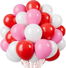 White and Gold Confetti Latex Balloons, 50 Pack 12 Inch Gold and White Party Bal