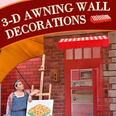 Tallew 4 Pcs 3D Circus Awning Wall Decoration Farmers Market Party Decorations C