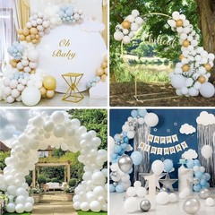 154pcs White Balloons Different Sizes 18 12 10 5 Inch Latex Balloons Garland …
