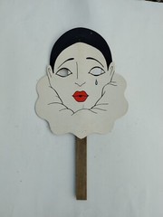 Masquer – Aids paper stick mask 1979 Beachcombers International Fort Myers Bin19