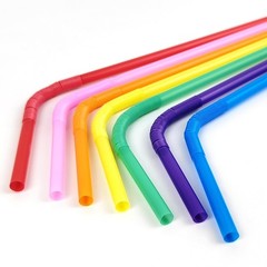 100 PCS 0.23 inches in Diameter 13inch Extra Long Straws Flexible Plastic, Co…