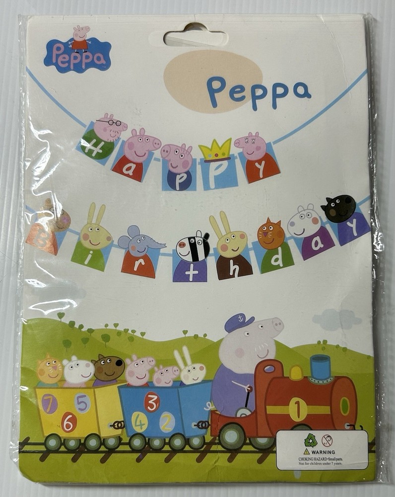 Peppa Pig Birthday Party Decorations Happy Birthday Banner Birthday Gift
