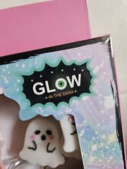 Tk Maxx Halloween Glow In The Dark Set Of 6 White & Pink Reusable Straws