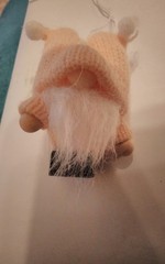 6 piece Gnome/Gonk Doll Pendants. Hanging Decor. 5 Pink & 2 brown.