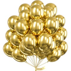 50pcs Gold Balloons 12 Inch Latex Party Decorations Birthday Wedding Anniversary