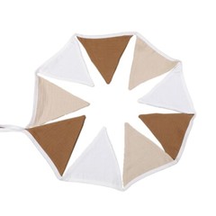 Modern Triangle Garlands Cotton Bunting Flags for Babies Shower Party Decoration
