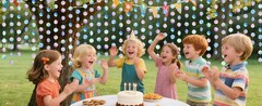 6 Pack 13ft Gold Star Garland Banner Double Side Twinkle Streamers Hanging
