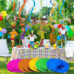 scooby doo 2pc table cover cloth party supplies decoration balloons birthday