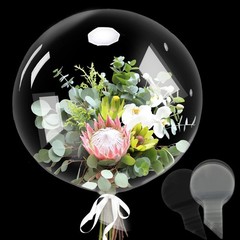 25PCS Clear Balloons for Stuffing 24inch Wide Neck Large Bubble BoBo Balloons…