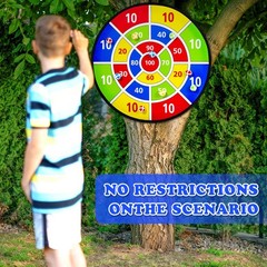 28 Inch Inflatable Dart Board Pool Game with Sticky Balls, Swimming Pool Wate…