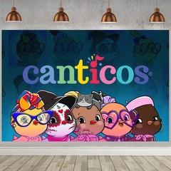 Canticos Party Supplies Backdrop Banner Poster Vinyl Birthday Gift 5x3ft 7X5ft