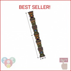 Beistle Tiki Totem Pole Photo Props, 7′ Tall – Hawaiian Luau Party Wall Decorati