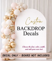 Personalised Birthday Vinyl Decal for Sail Board Backdrop Balloon Party Sticker
