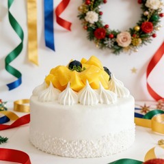 Fake Cake Dessert Artificial Chocolate with Cream Mango Cupcake Faux Food Model