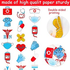 Nurse Graduation Party Hanging Garlands 8Pcs School Multi Color