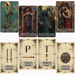 Eternal Arcana Tarot Deck, a Minimalist 78-Card Deck, Tarot Cards with Guideb…